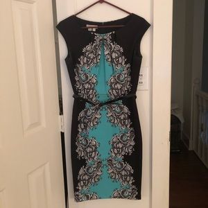 Dress with belt London times